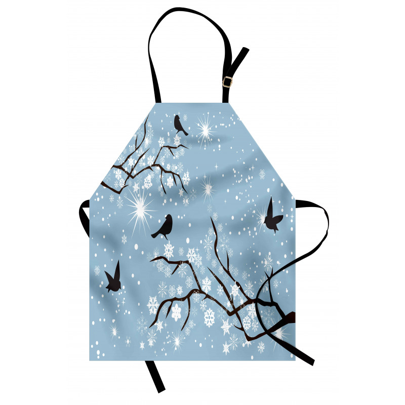 Birds Snowflakes Apron