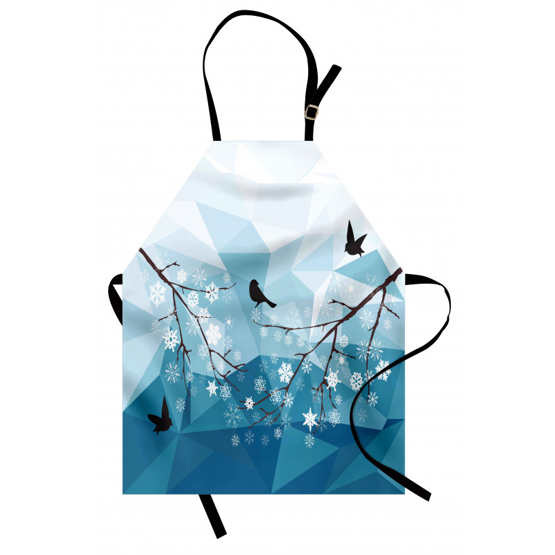 Bird Flying Polygonal Apron