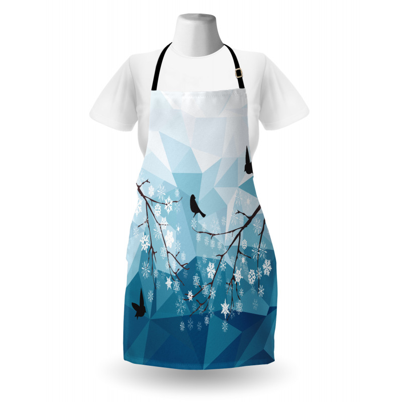 Bird Flying Polygonal Apron