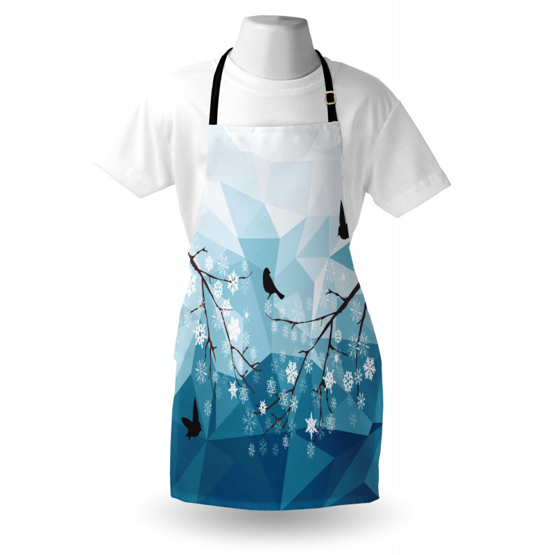 Bird Flying Polygonal Apron