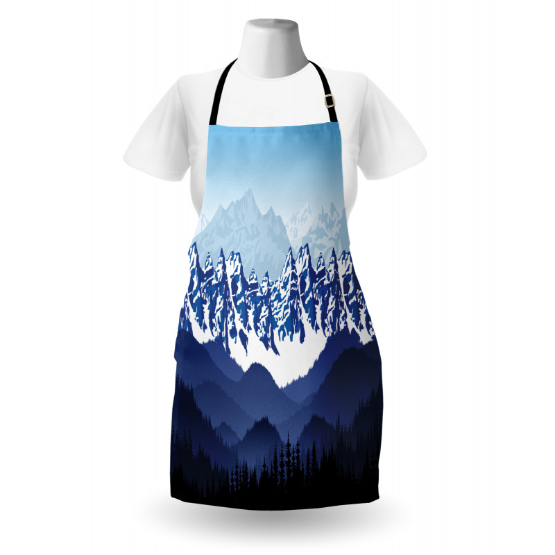 Hills Covered in Snow Apron