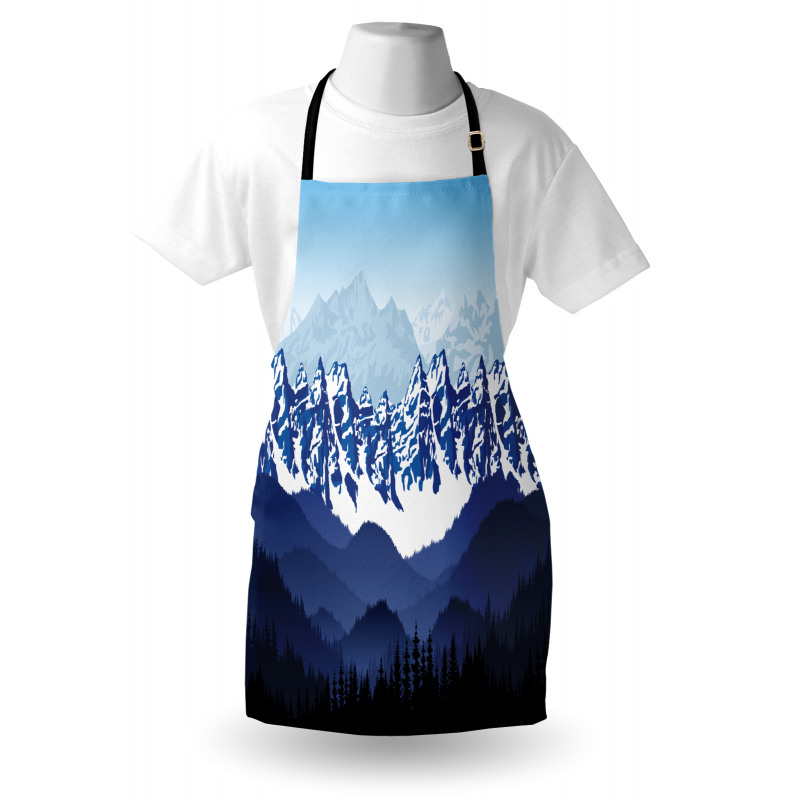 Hills Covered in Snow Apron