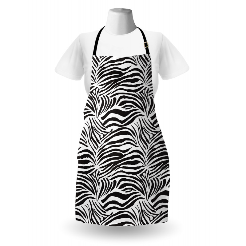 Wild Zebra Lines Apron