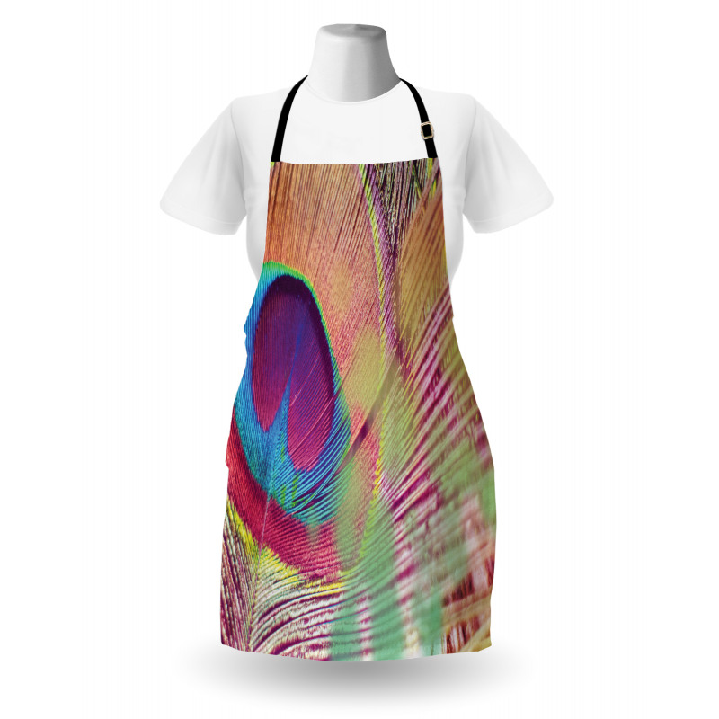 Colorful Macro Plume Photo Apron