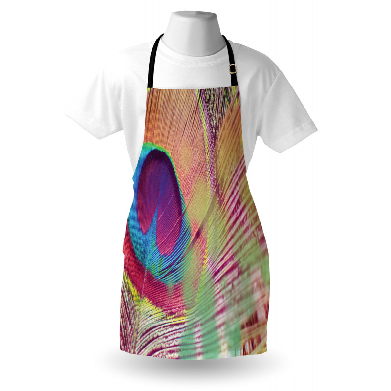 Colorful Macro Plume Photo Apron