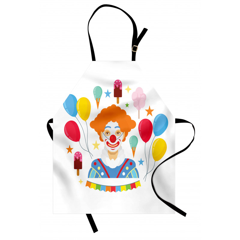 Happy Man in Colorful Costume Apron