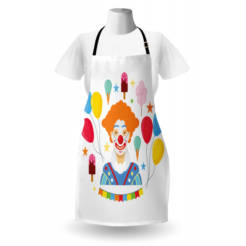 Happy Man in Colorful Costume Apron