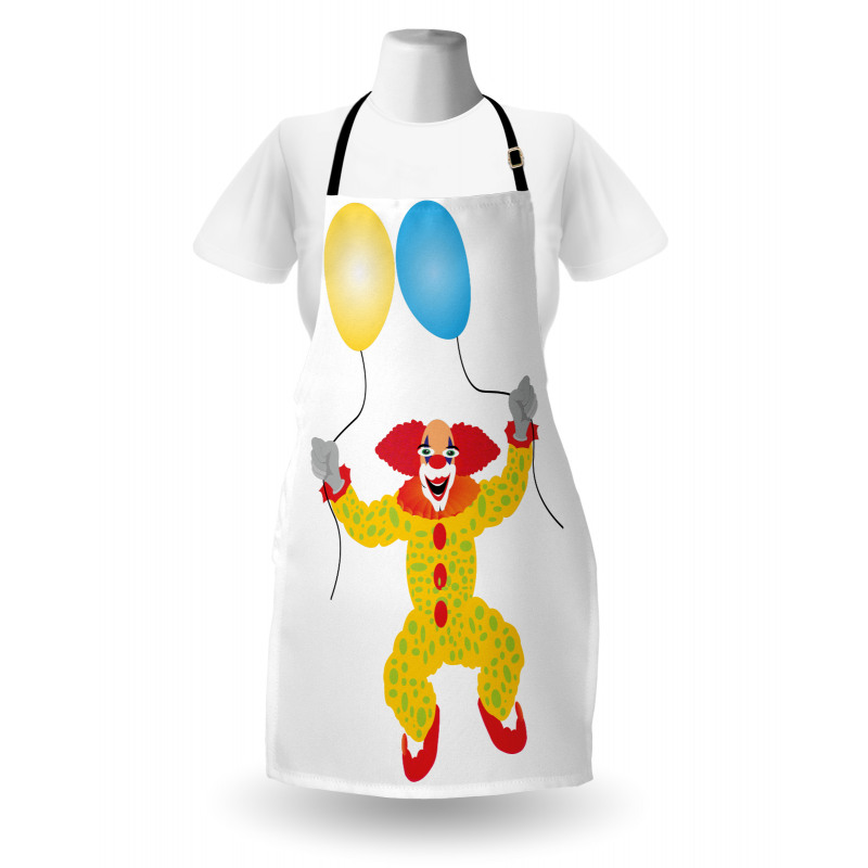 Happy Circus Entertainer Man Apron