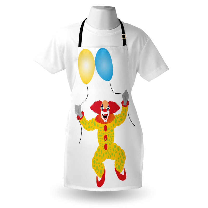 Happy Circus Entertainer Man Apron