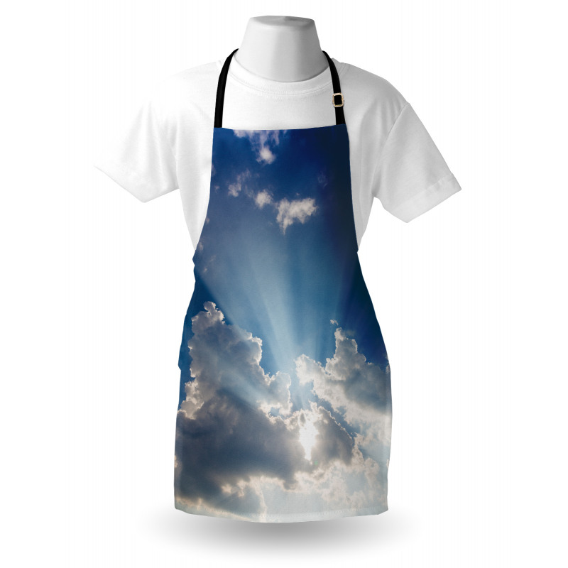 Gökyüzü Mutfak Önlüğü Bulut ve Güneş Temalı
