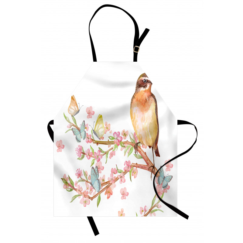 Bird on a Blossoming Tree Apron