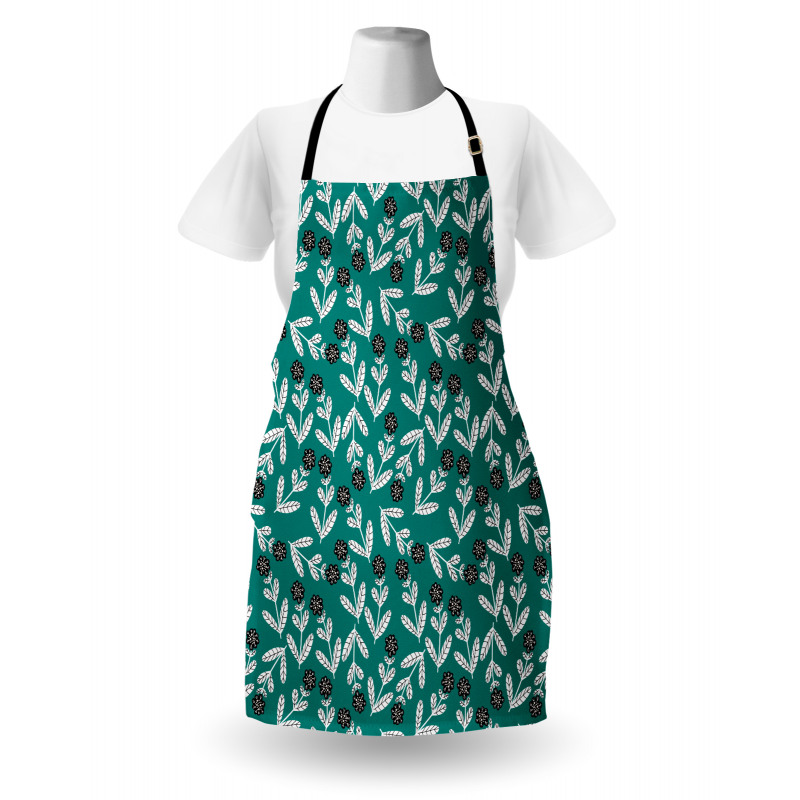Abstract Surreal Flowers Apron