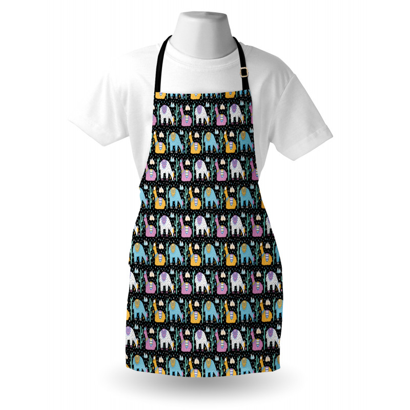 Orient Fluffy Animals Cactus Apron