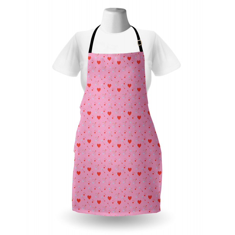 Hearts and Cupid Apron