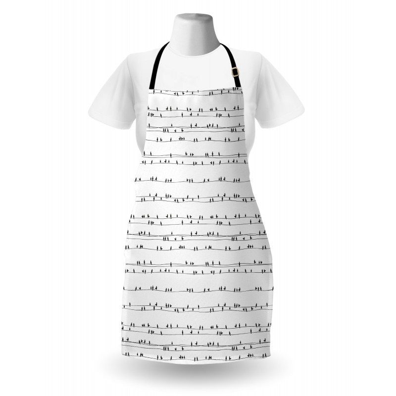 Avian Monochrome Art Apron