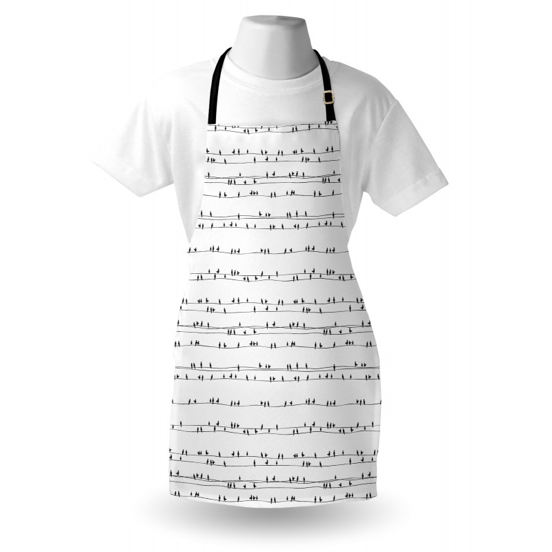 Avian Monochrome Art Apron