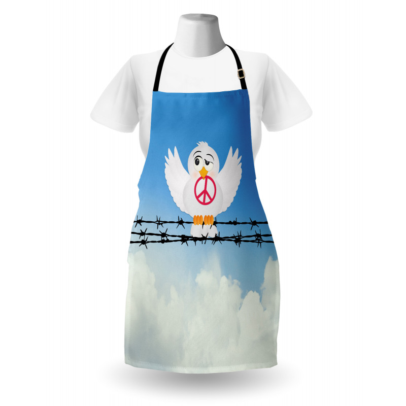 Cartoon Animal Peace Apron