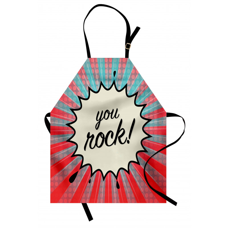 Sunbeams Halftone Graphic Apron