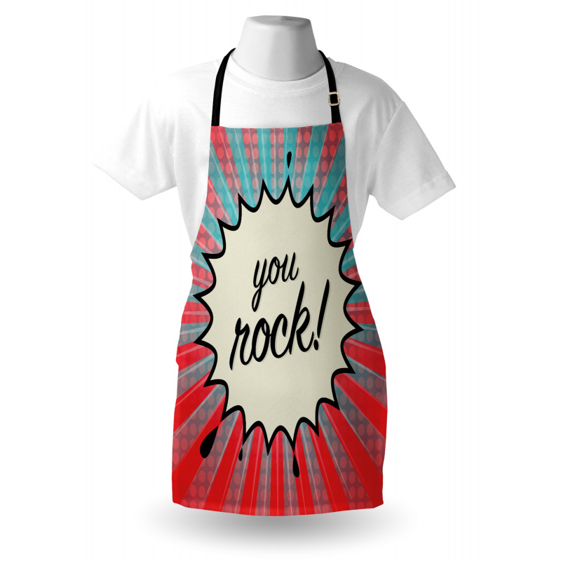 Sunbeams Halftone Graphic Apron