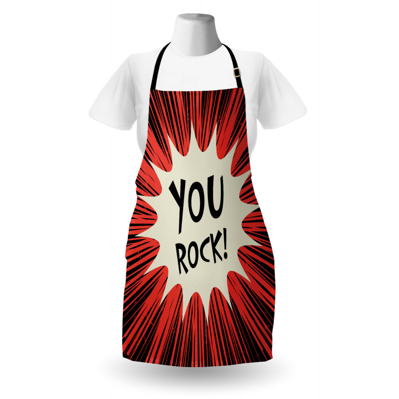 Comic Text Bubble Graphic Apron