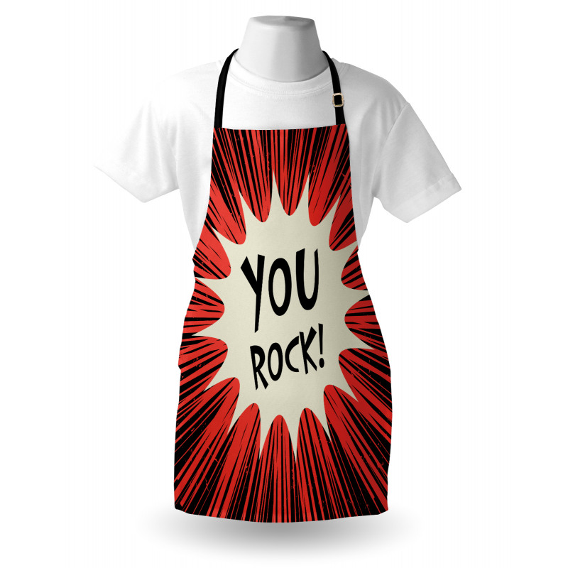 Comic Text Bubble Graphic Apron