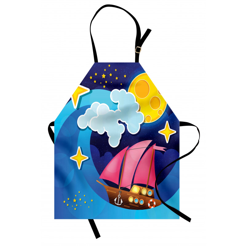 Sailing Boat Cartoon Apron