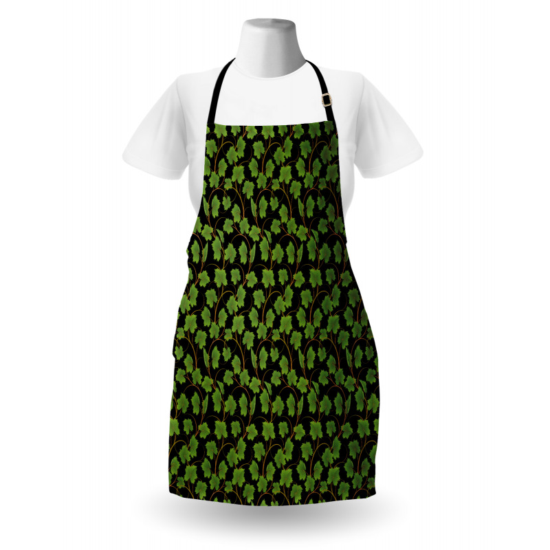 Botany Grape Leaves on Dark Apron