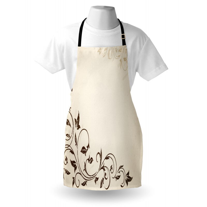 Grunge Grape Leaves Apron