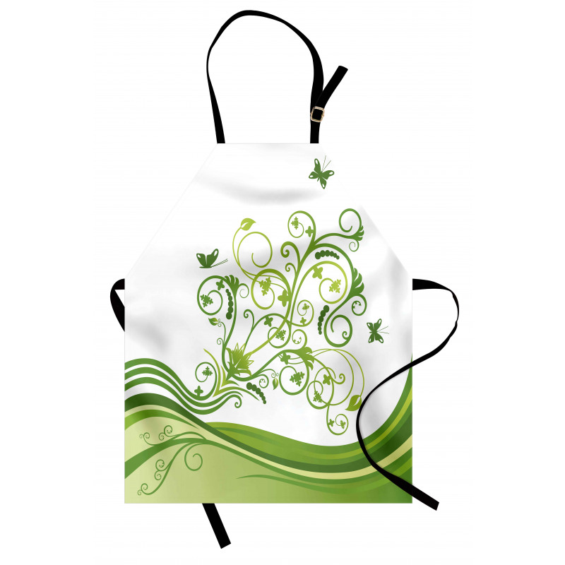 Colorful Botanical Leaves Apron