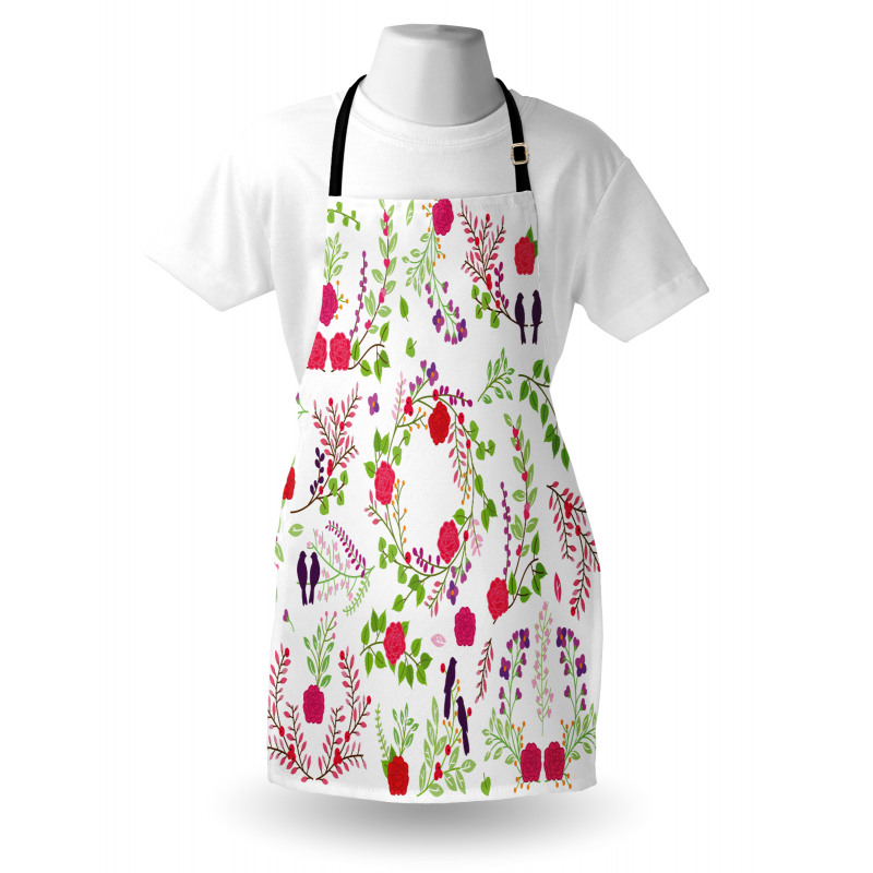 Spring Theme Rose Blossoms Apron