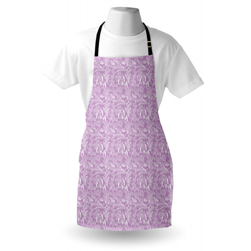 Bunnies Eggs Spring Leaves Apron