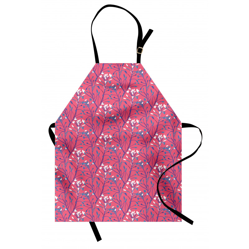 Branches Leaves Flowers Art Apron