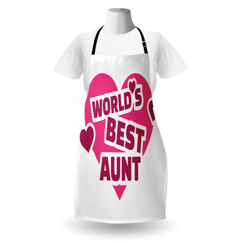 World's Best Aunt Lettering Apron