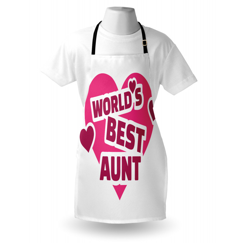 World's Best Aunt Lettering Apron