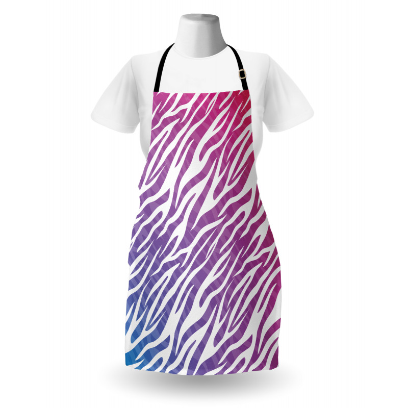 Colorful and Striped Artwork Apron