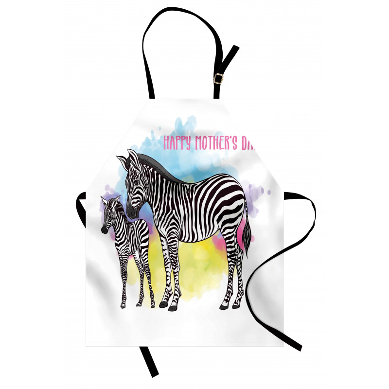 Zebras on Splashes Art Apron