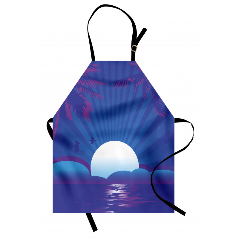 Exotic Summer Time Scene Apron