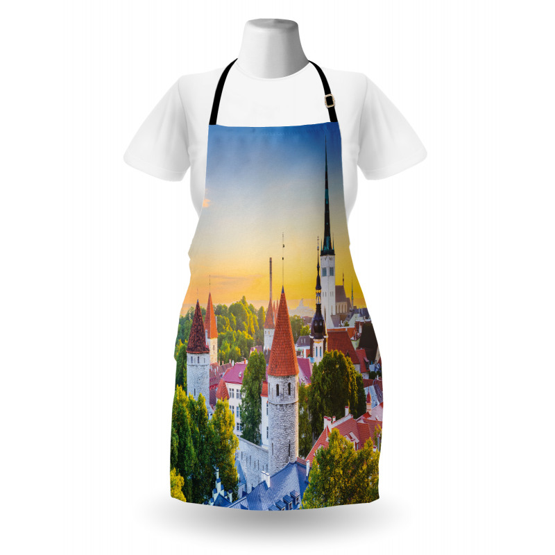 Estonia Historic Town Sunset Apron