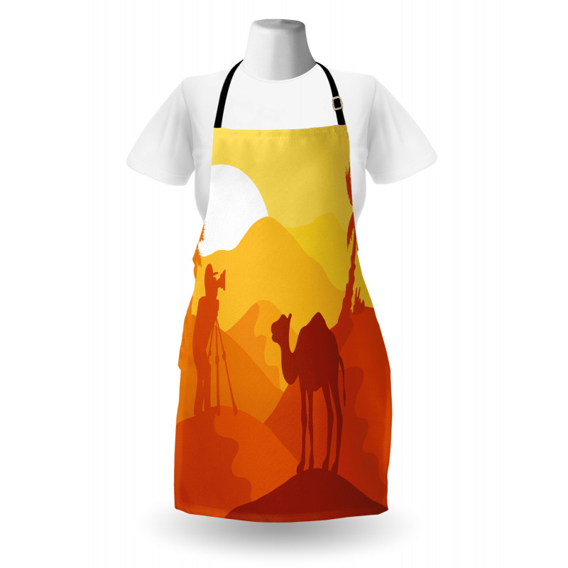 Camel Safari Monochrome Art Apron