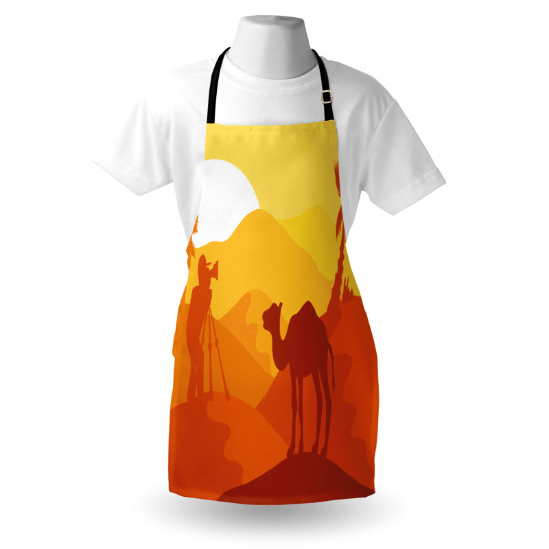 Camel Safari Monochrome Art Apron