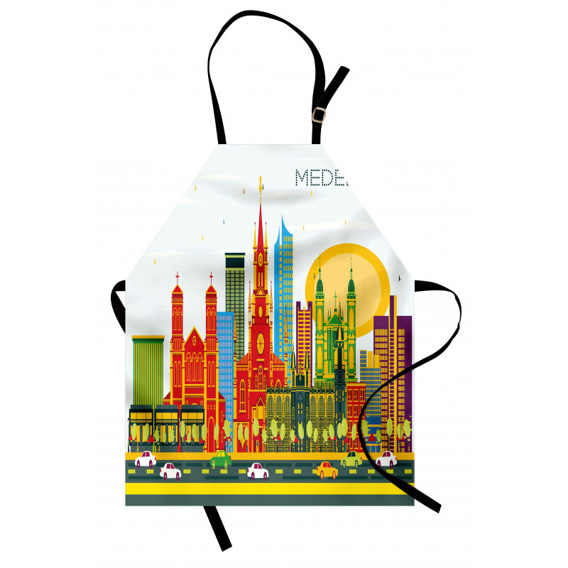 Graphic Image Medellin City Apron