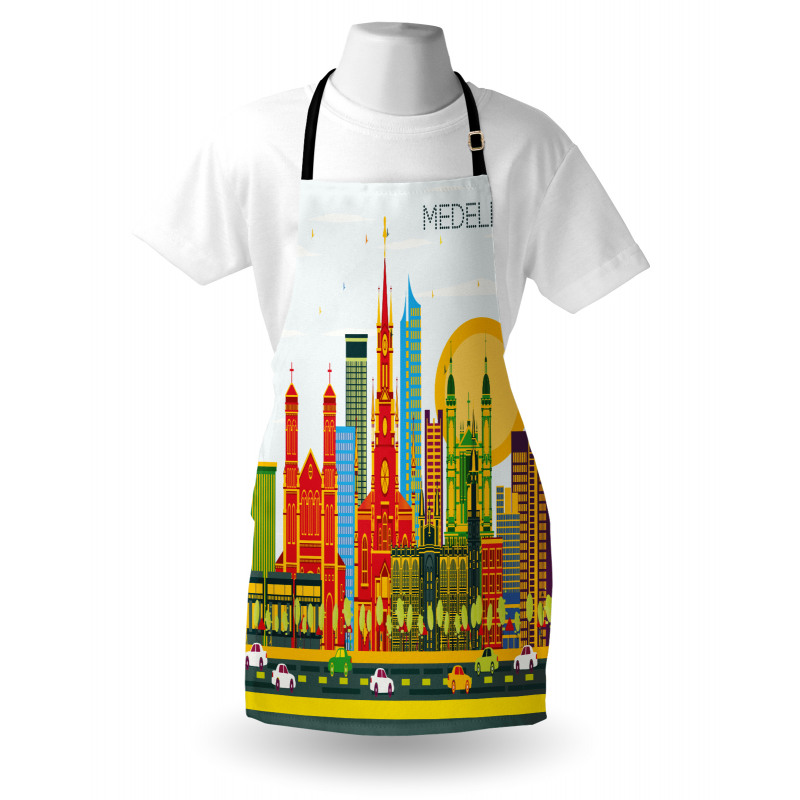 Graphic Image Medellin City Apron