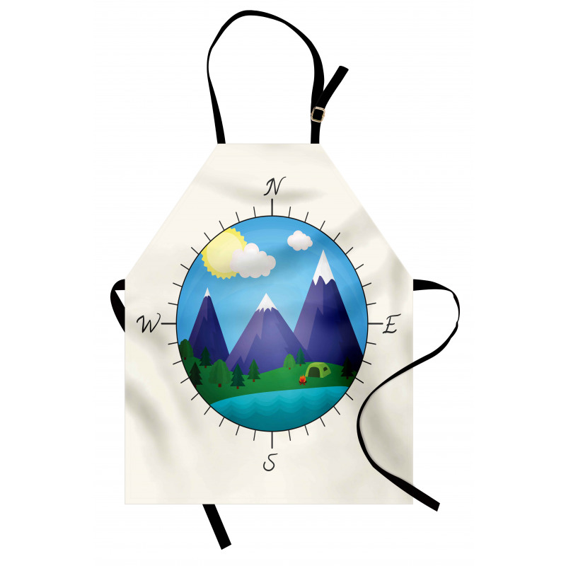 Adventurous Compass Design Apron