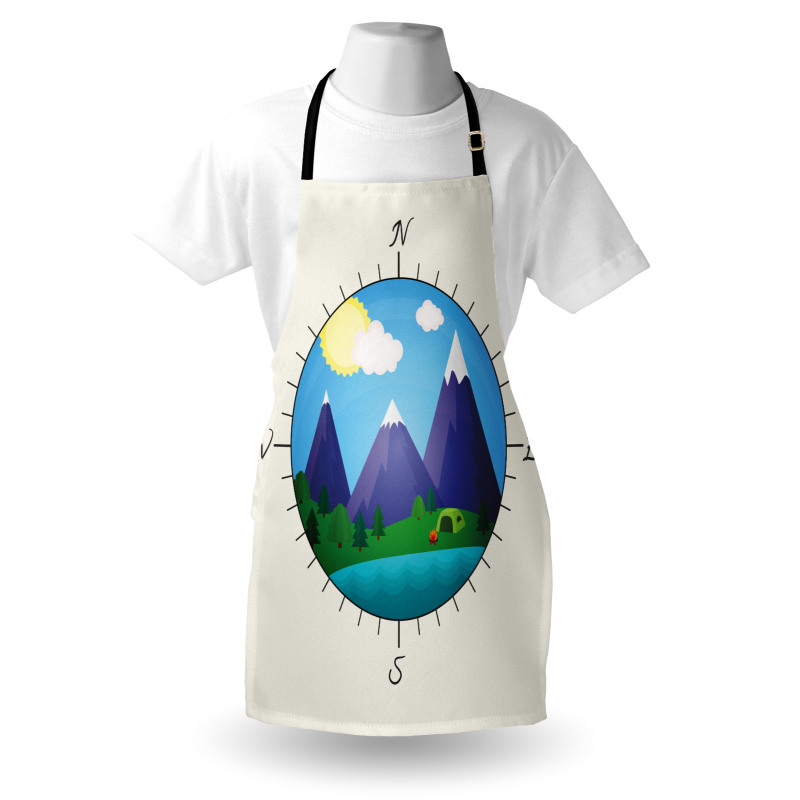 Adventurous Compass Design Apron