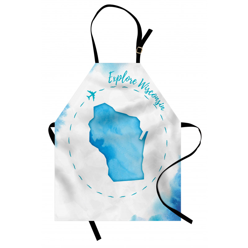 Explore Wisconsin Map Design Apron