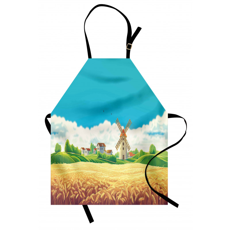 Countryside Wheat Field Apron