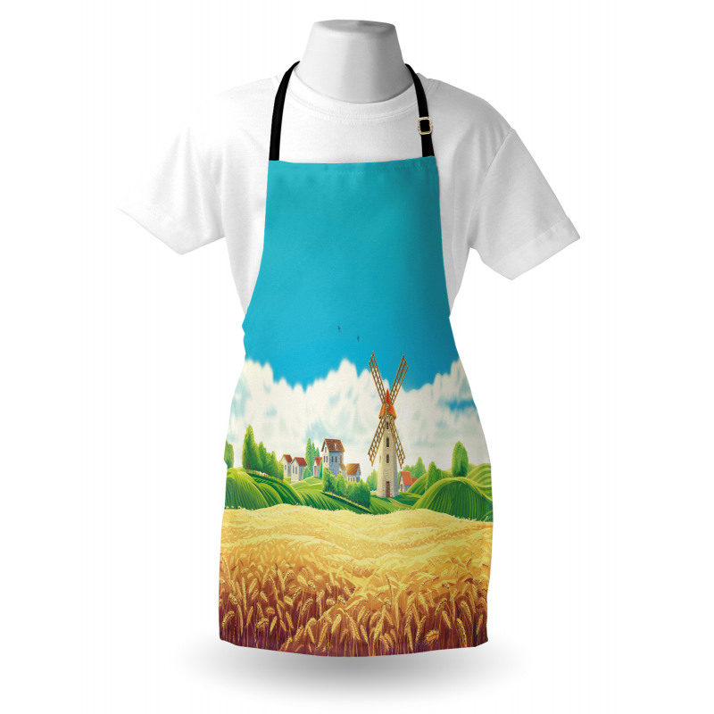 Countryside Wheat Field Apron