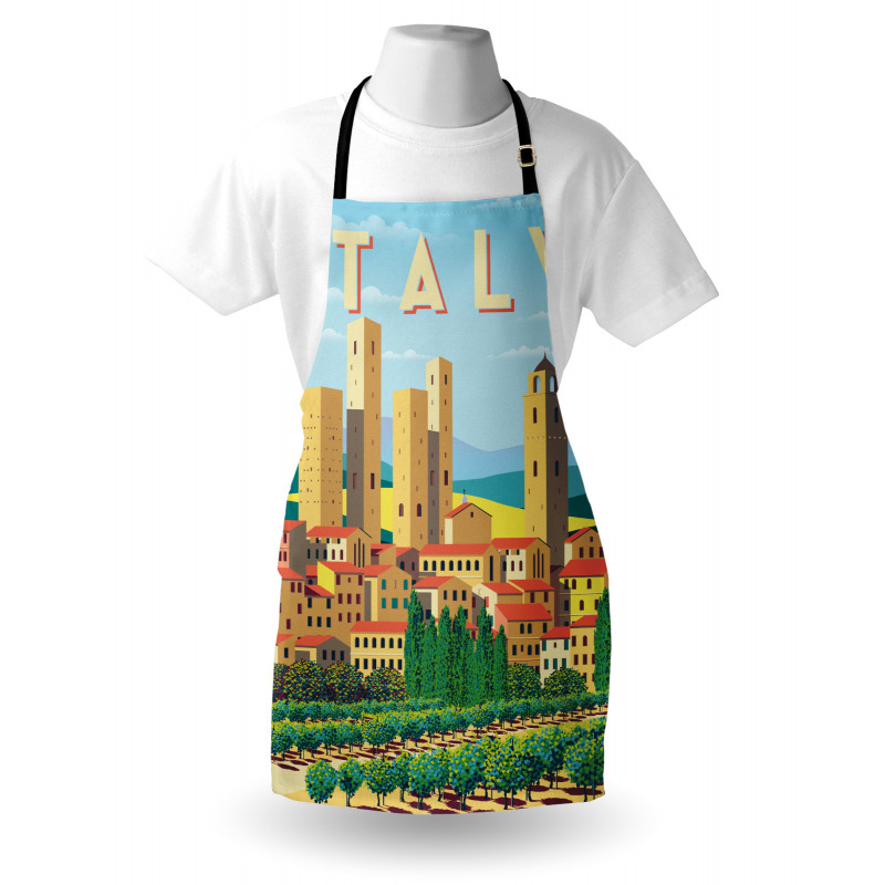 Summer Season Rural Landscape Apron