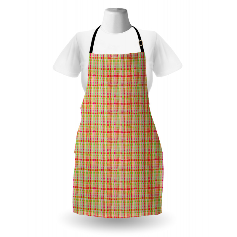 Vivid Modern Grunge Lines Apron