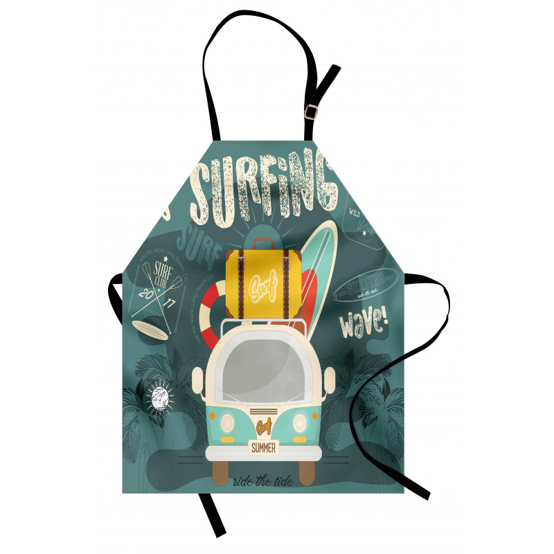 Surfing Text and Van Apron